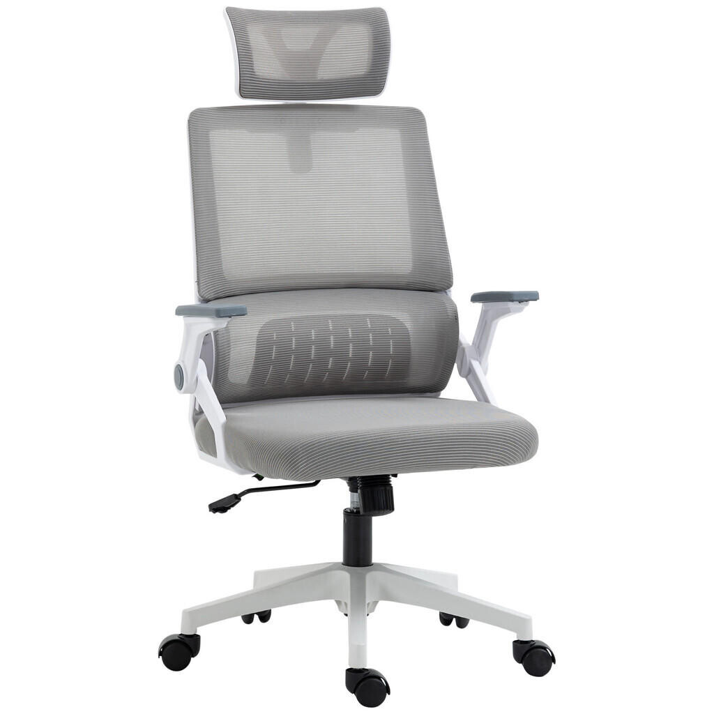 SHOPENTRA OTOČNÁ židle, síťovaná, ergonomická, s opěrkou hlavy a funkcí houpání