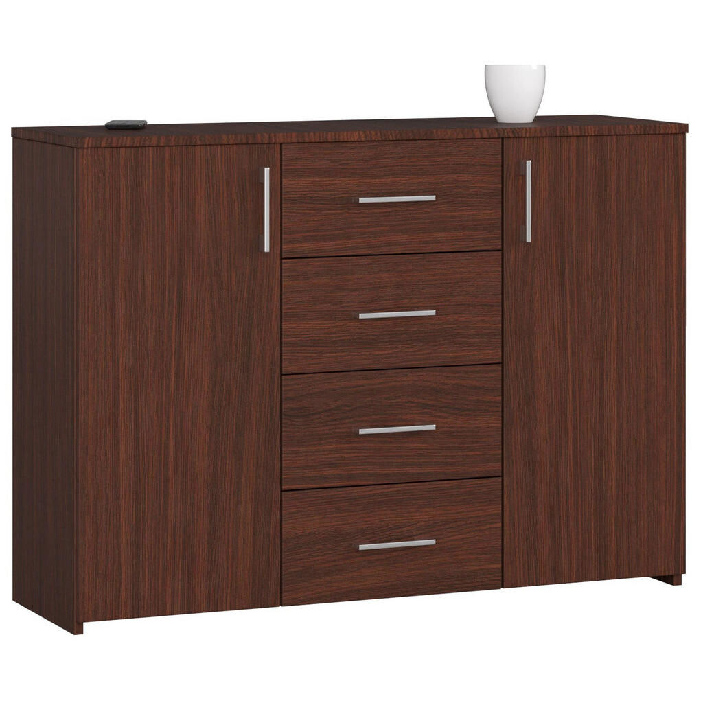 RAUMHIRSCH FURNITURE KOMODA tmavě hnědá 80/110/35