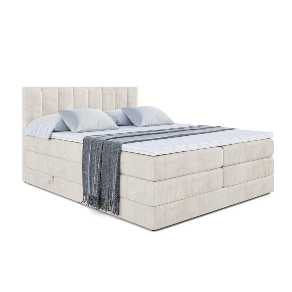 ALTDECOR POSTEL boxspring OTTA KING – 180x200 – H3/H4 – krémová