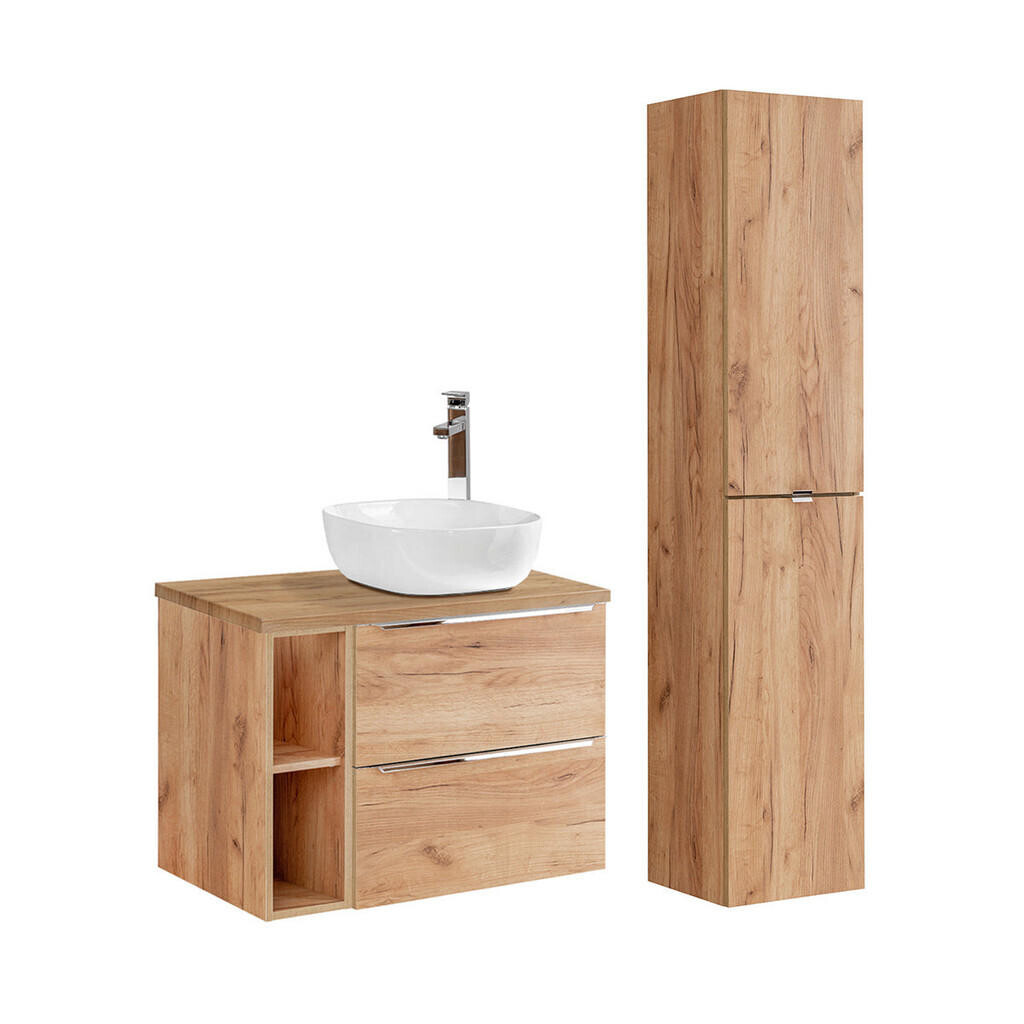 Petits-meubles KOUPELNOVÝ NÁBYTEK 80.4cm April 2er-Set Dřevo