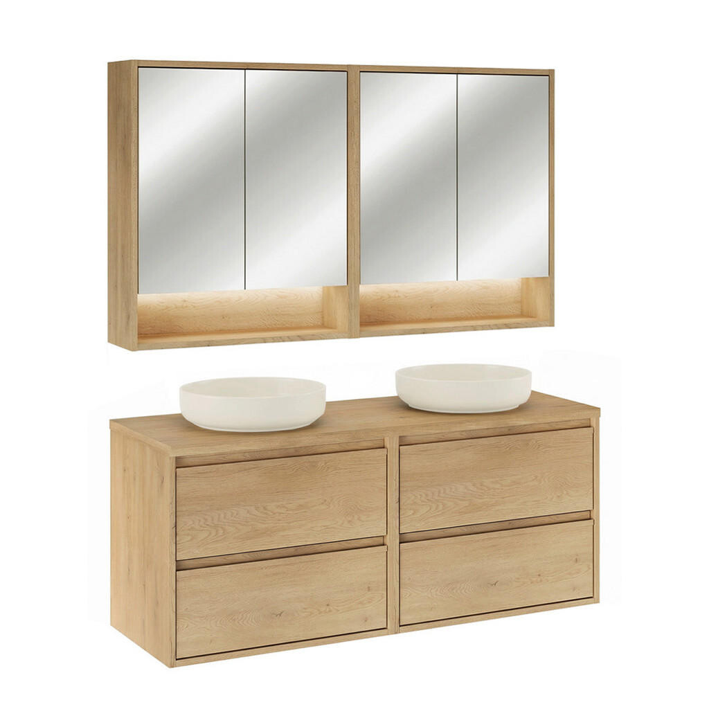 Petits-meubles KOUPELNOVÝ NÁBYTEK 120cm Edmé 2er-Set Dřevo