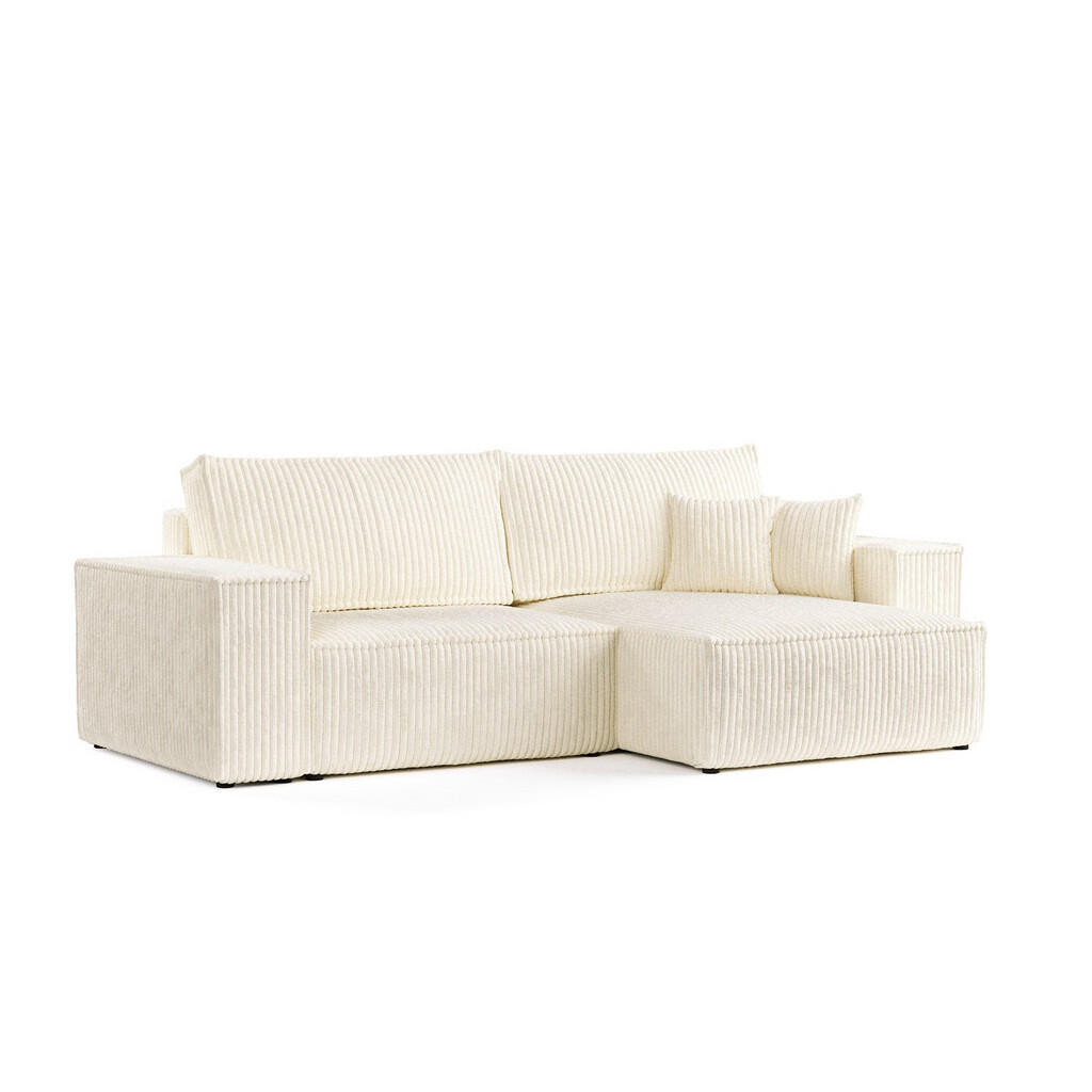 AltaBeds ROHOVÁ SEDAČKA CAVO, textil, Krémová