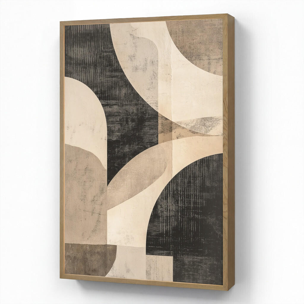 OnlyWow NÁSTĚNNÁ LAMPA S AKUMULÁTOREM Abstraktní - Tvary - Moderní - Béžová 60x90 cm