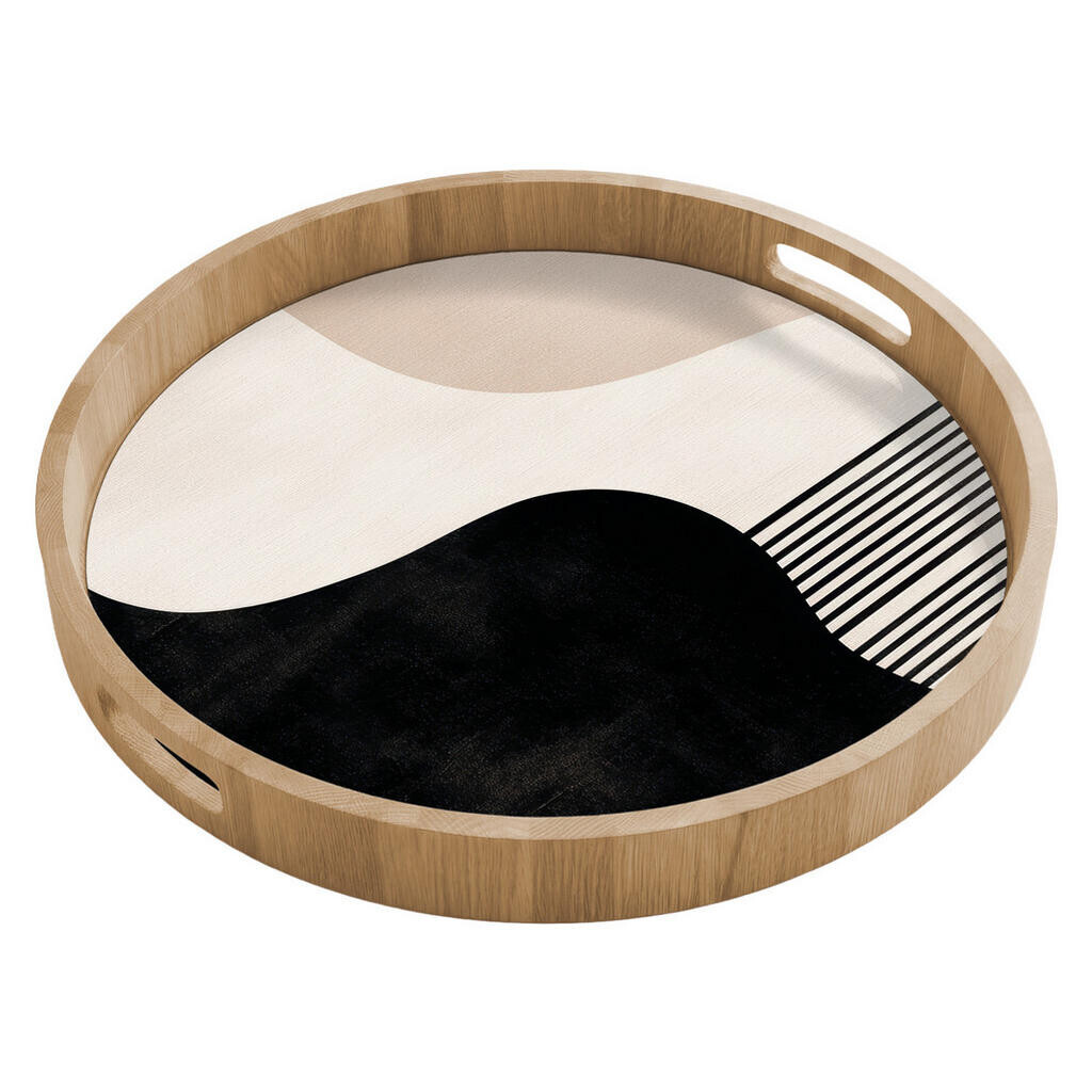 OnlyWow SERVÍROVACÍ PODNOS Abstraktní - Japonské - Béžové - Moderní 50x50 cm
