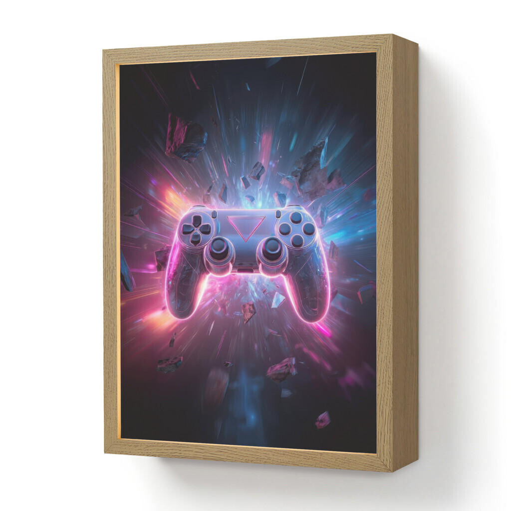 OnlyWow DOBÍJECÍ NOČNÍ LAMPIČKA Controller - Neon - Explosion - Abstraktní 30x40 cm