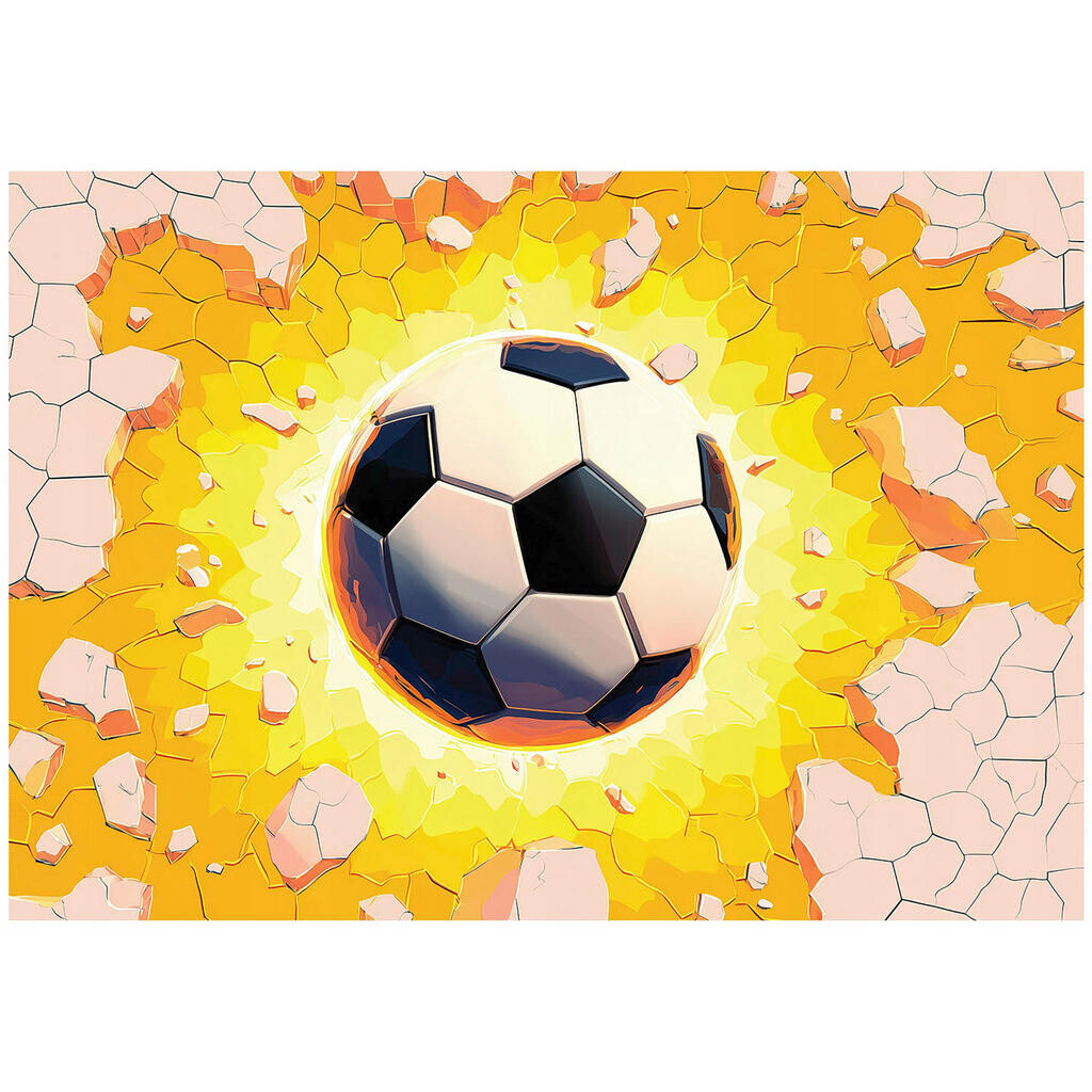 Wallarena FOTOTAPETA do chlapeckého pokoje fotbal 3D efekt 200x140