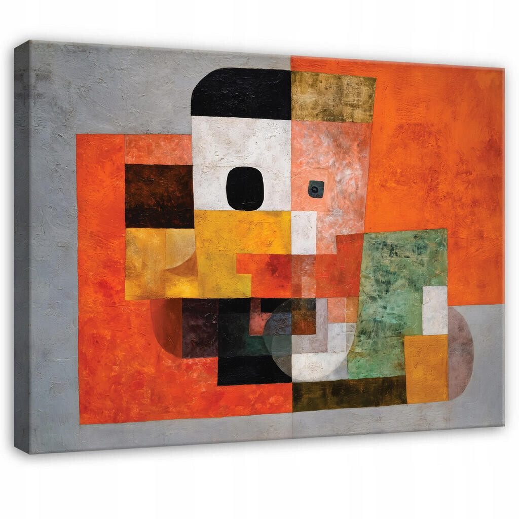 Wallarena OBRAZ NA PLÁTNĚ Abstrakt Morceau Orange 120x80 cm