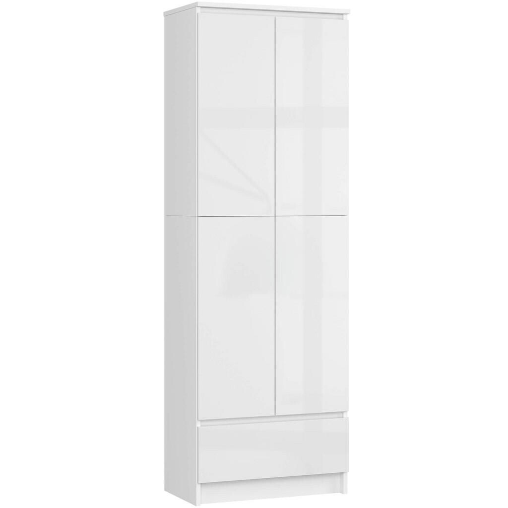 RAUMHIRSCH FURNITURE STOJACÍ REGÁL bílý, bílý lesklý 180/60/35