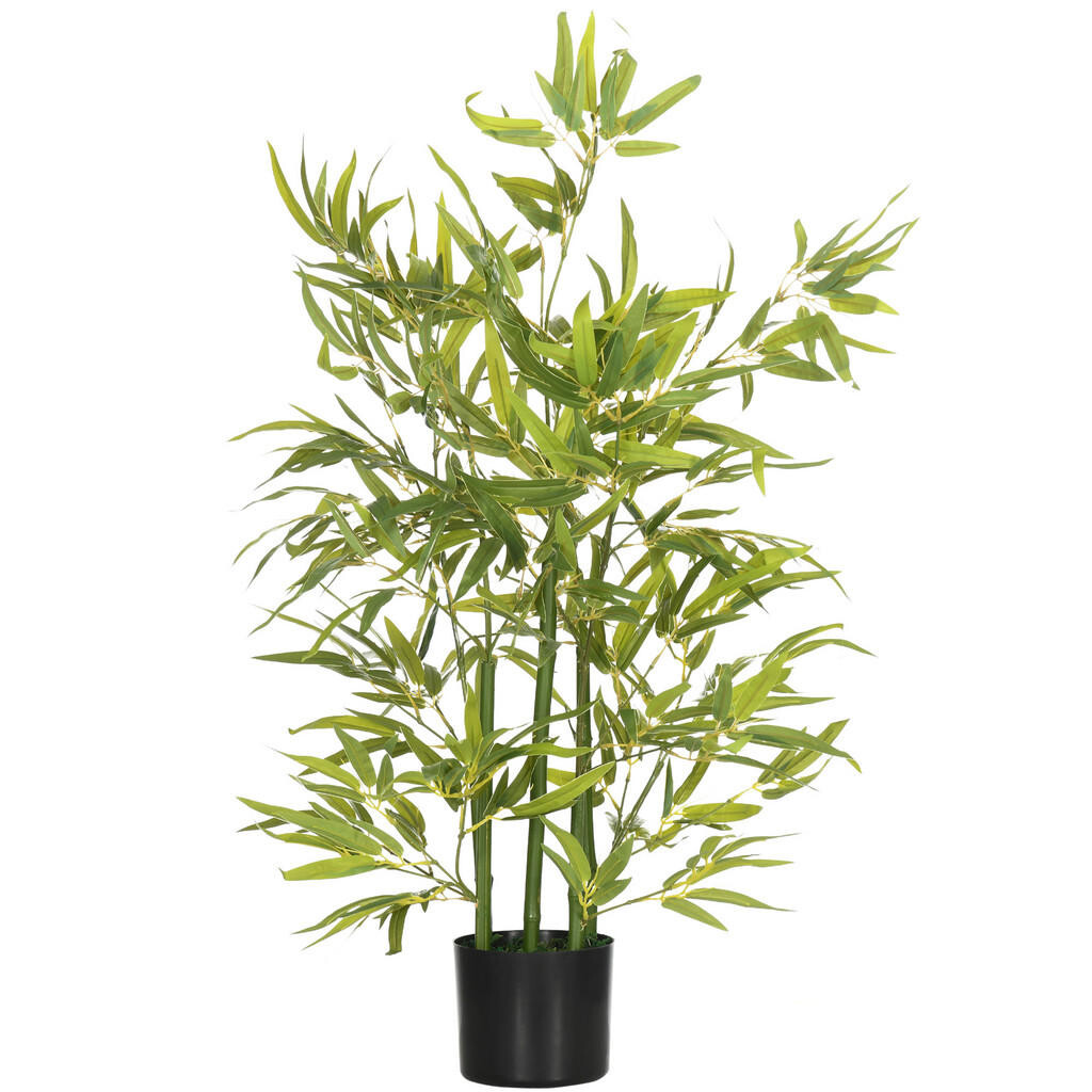 HOMCOM UMĚLÝ bambus velký 90 cm Umělá rostlina