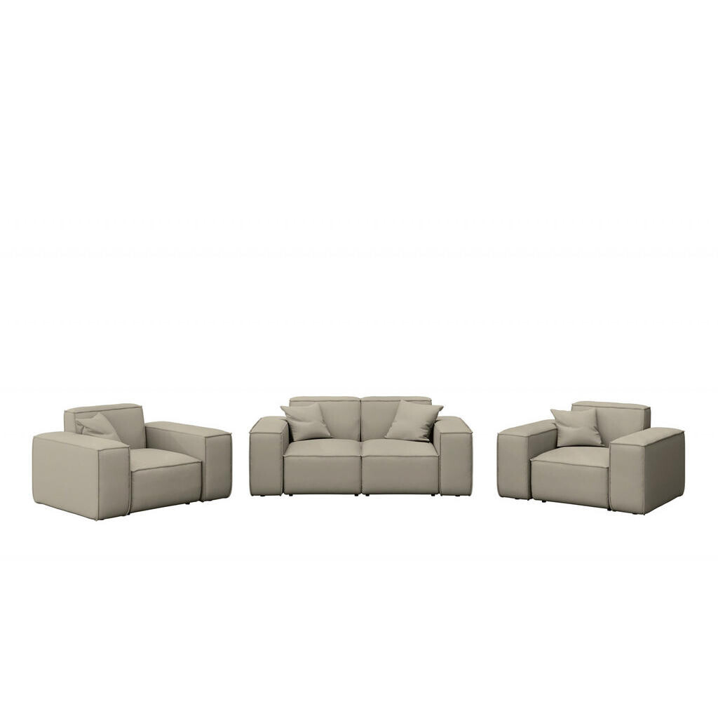 Kaiser Möbel ZAHRADNÍ SEDACÍ SOUPRAVA 2+1+1 MALIBU tkanina Odyssey Tmavě béžová