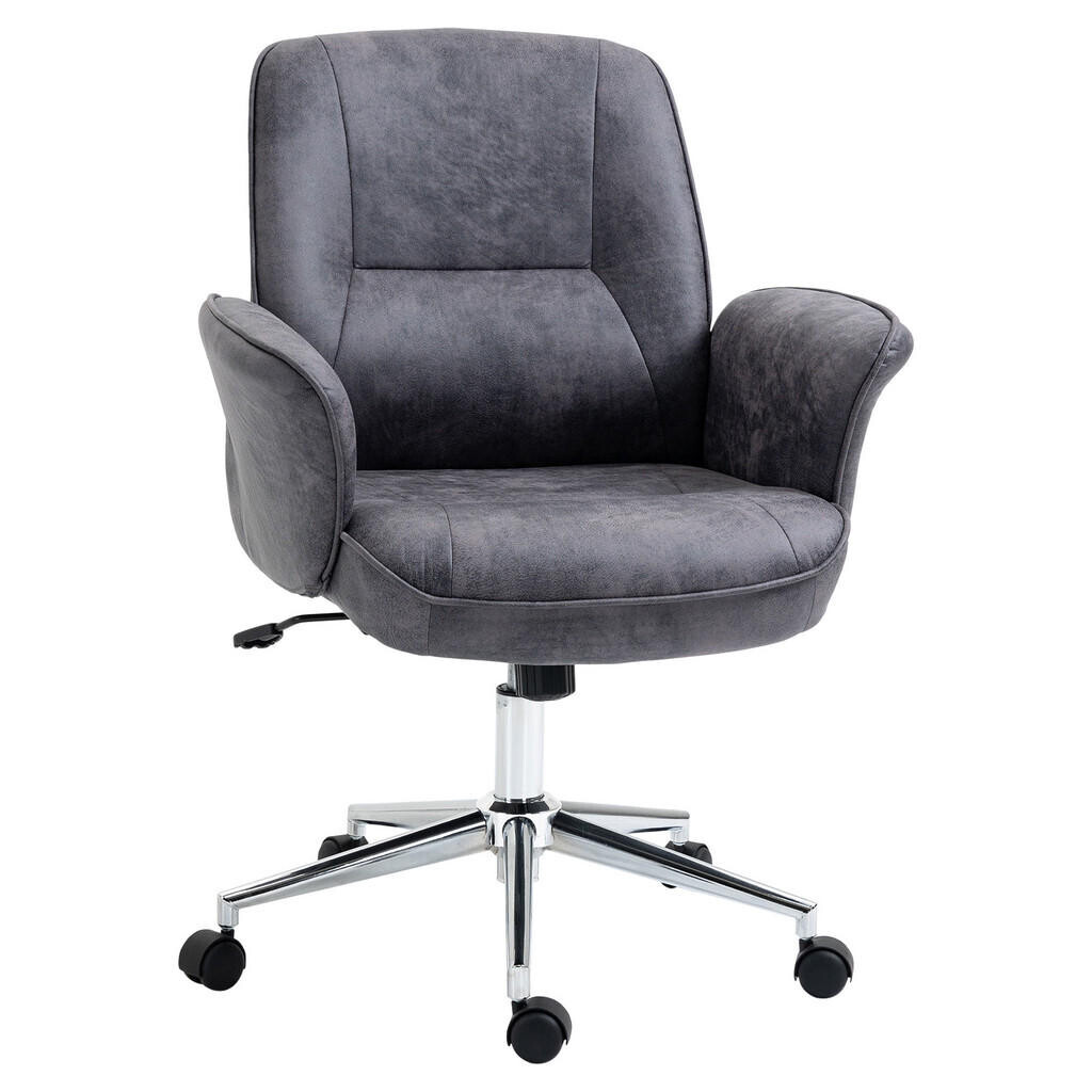 SHOPENTRA OTOČNÁ židle, šedá, ergonomická, houpací funkce, výškově nastavitelná