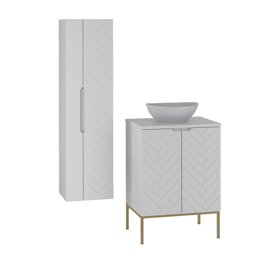 Petits-meubles KOUPELNOVÝ NÁBYTEK 60.6cm Daria 2er-Set Bílá