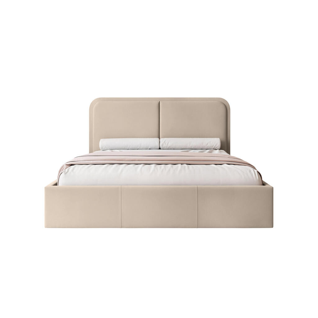 Fedve POLSTEROVÁ POSTEL OLLEO 140x200 cm, Taupe
