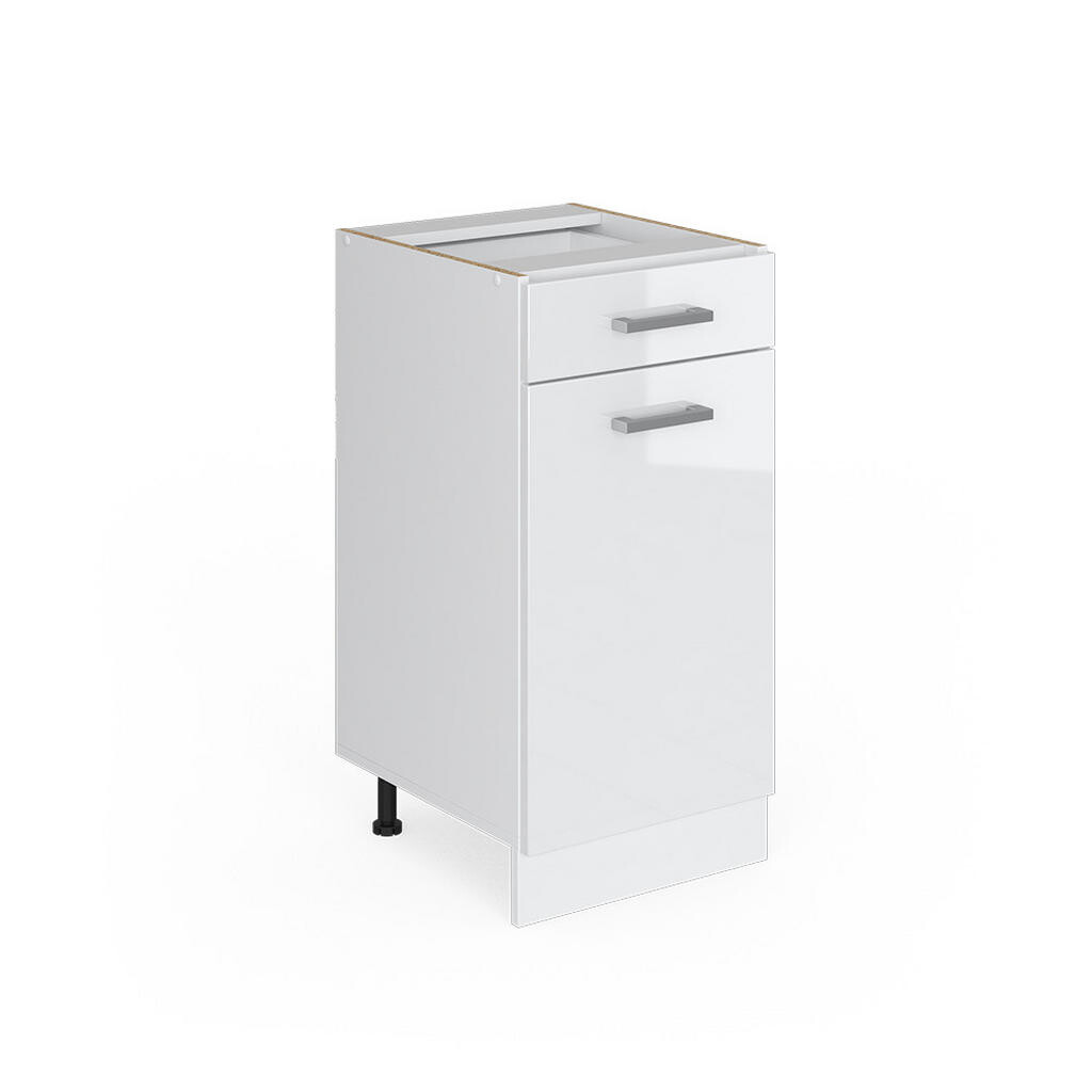 Vicco UNIVERZÁLNÍ ZÁKLADNÍ JEDNOTKA R-Line Bílá vysoký lesk 40 cm se zásuvkou, bez pracovní desky