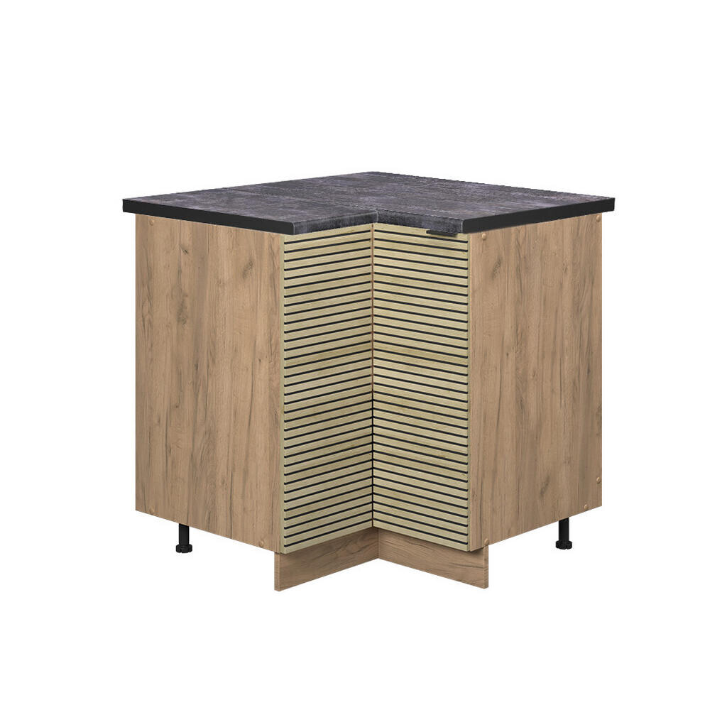 Vicco ROHOVÁ SKŘÍŇKA Fame-Line Dubový panel 80.5 cm , PD Antracit