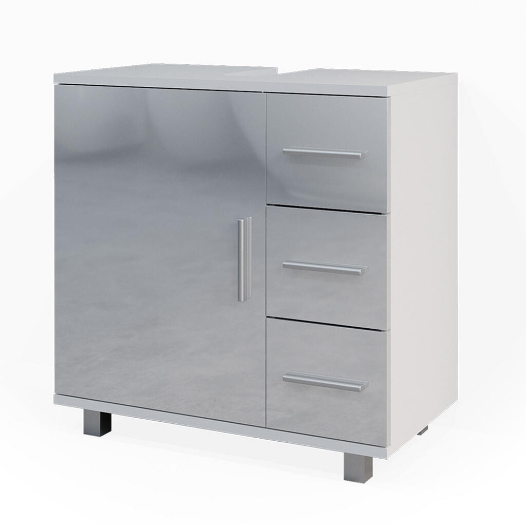 Vicco DOLNÍ SKŘÍŇKA POD DŘEZ Ilias Bílá vysoký lesk 60 x 60.8 cm
