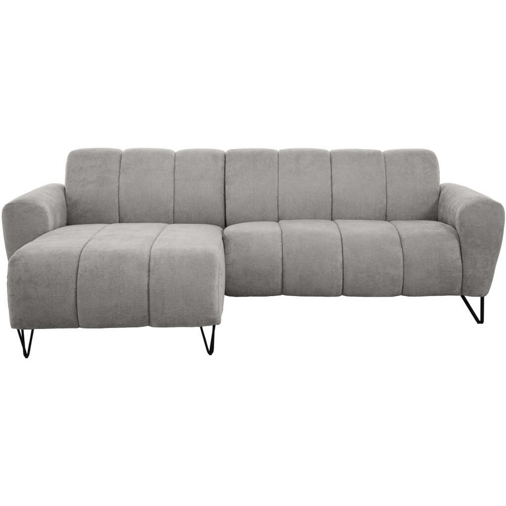 Beautysofa ROHOVÁ pohovka Volare Mini bez funkce spaní, světle šedá, levá, látka Storm