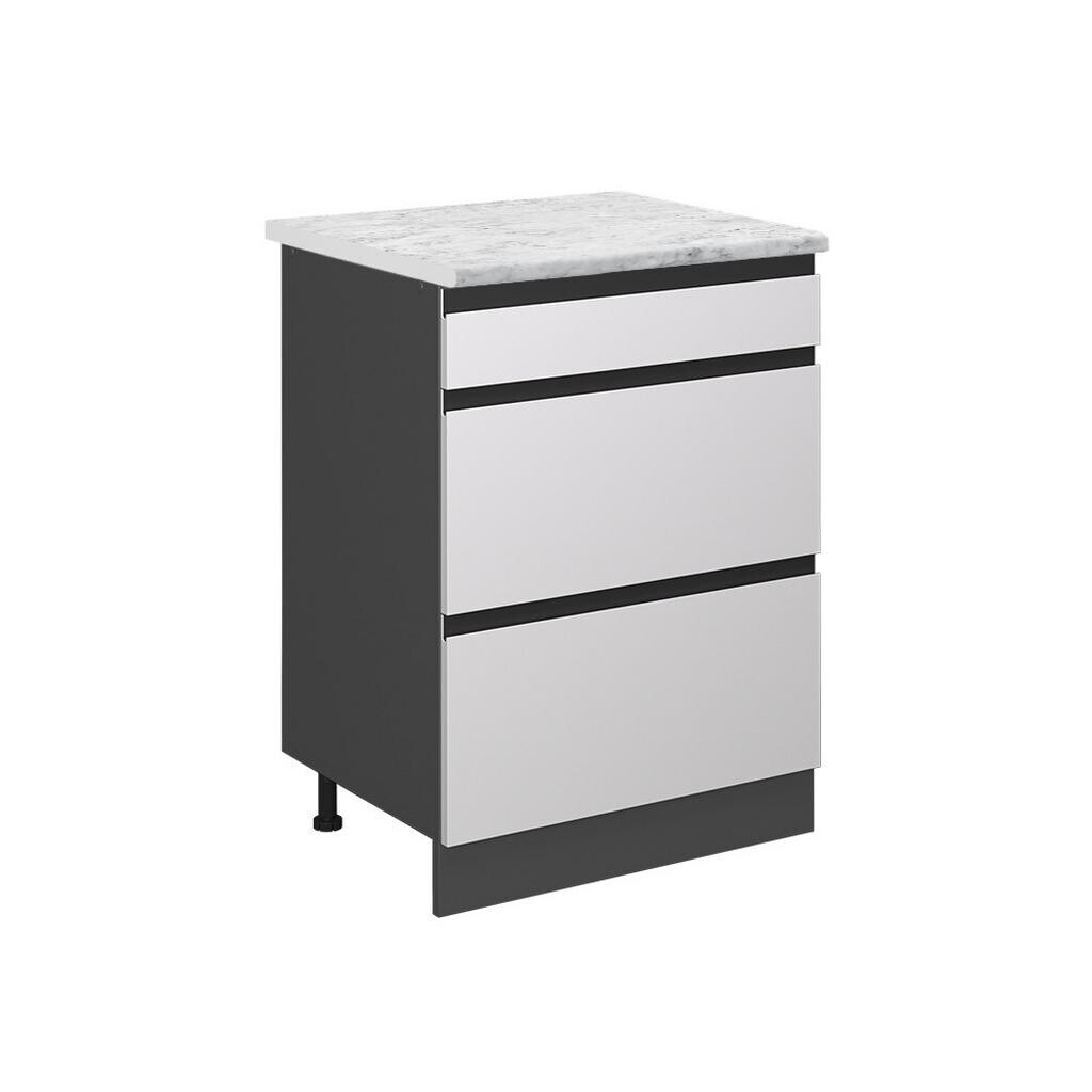 Vicco SPODNÍ SKŘÍŇKA KUCHYŇSKÉ LINKY R-Line Bílá 60 cm PD Mramor