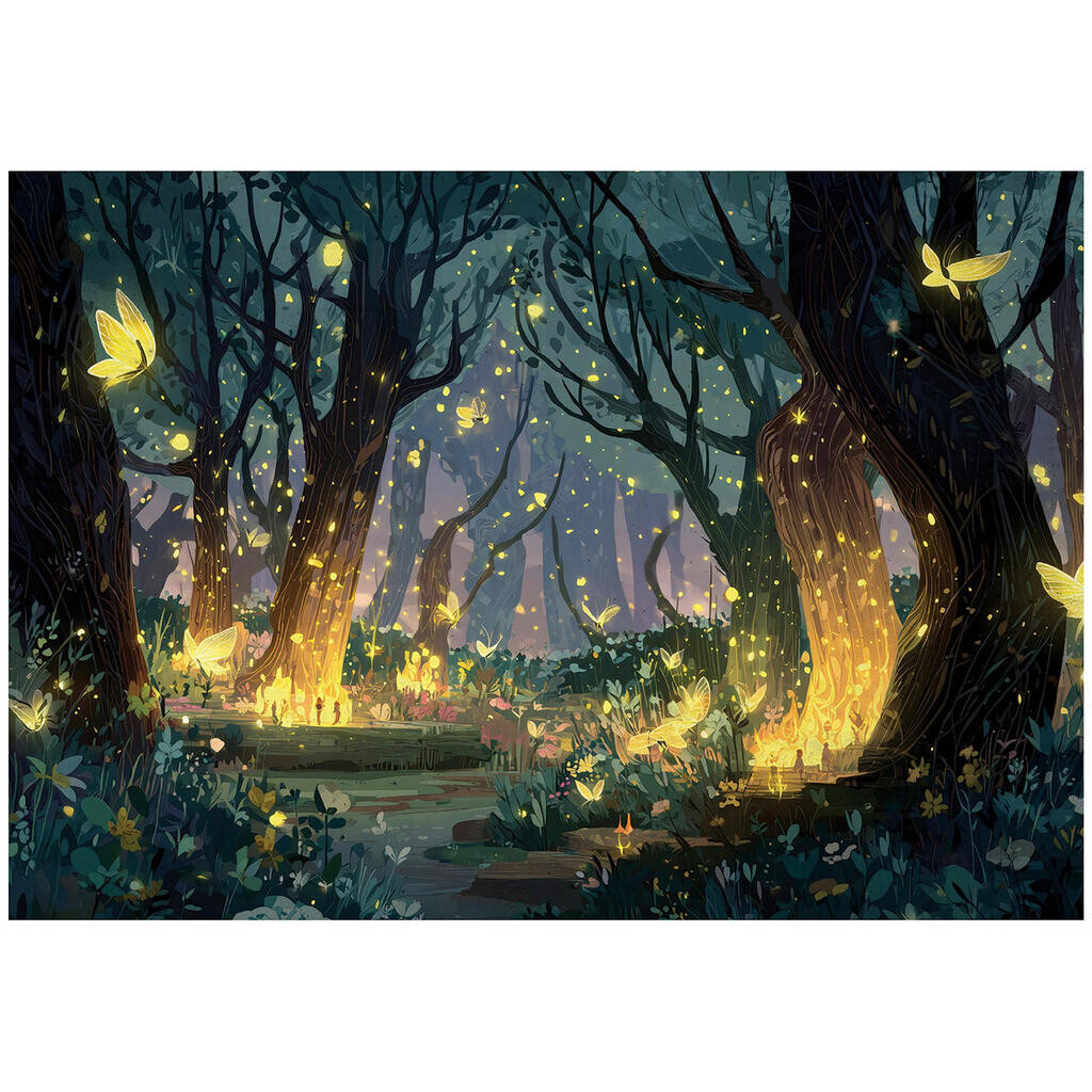 Wallarena FOTOTAPETA Forest Enchanted Yellow 400x280 cm