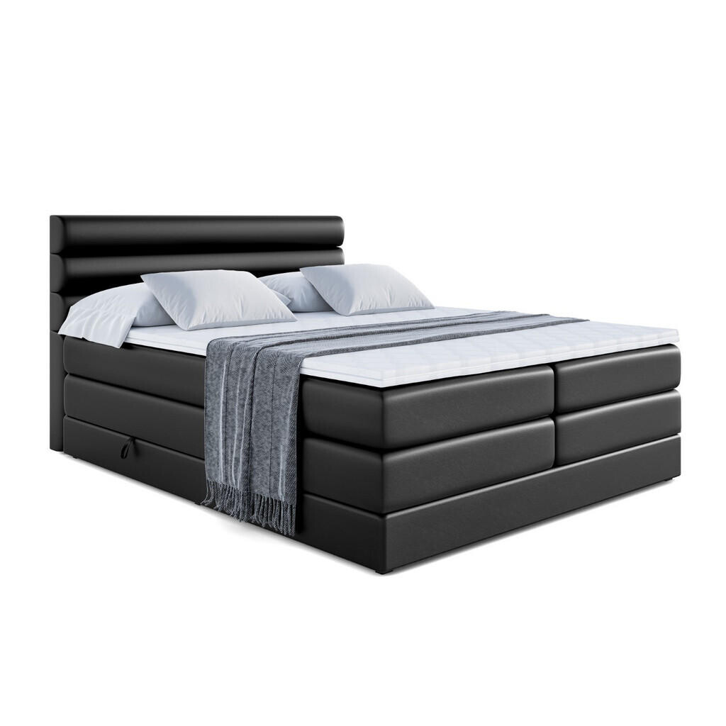 ALTDECOR POSTEL boxspring CELESTIA KING – 120 x 200 – H3/H4 – vysoce lesklá černá