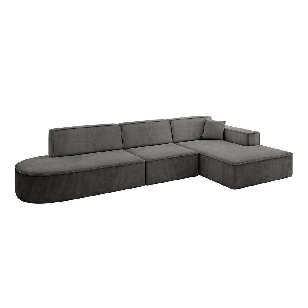 ALTDECOR ROHOVÁ SEDACÍ SOUPRAVA s otomanem vpravo IREA-L2-v4 – 327 x 165 x 77 cm, ecru