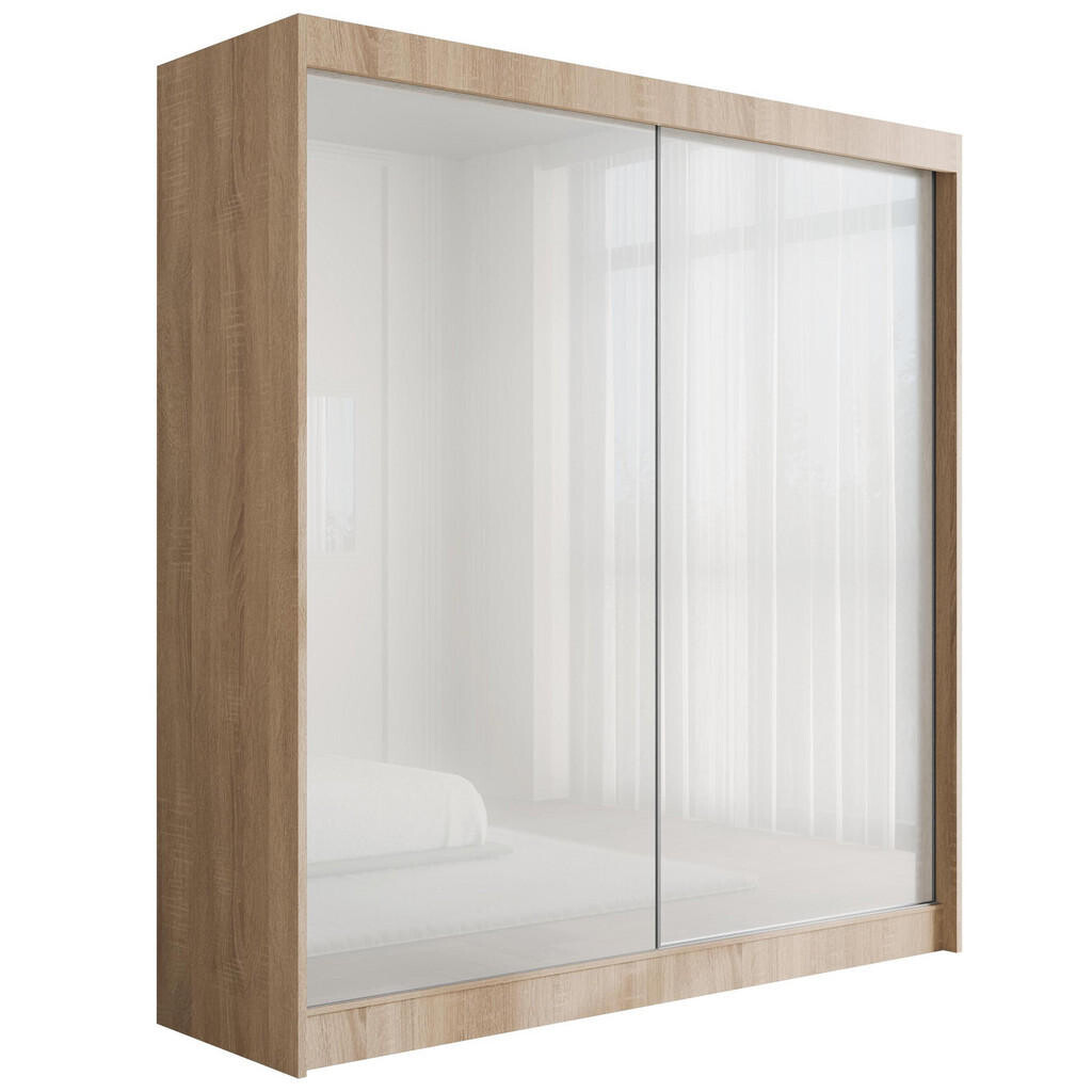 ALTDECOR ŠATNÍ SKŘÍŇ PEKA – 200 cm – Sonoma dub | bílá