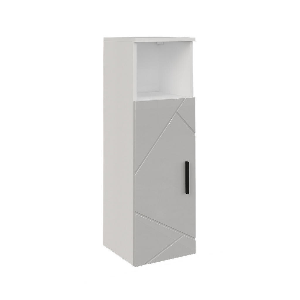 Vicco MIDI SKŘÍŇKA Irma Bílá/bílý vysoký lesk 30 x 93 cm s dveřmi