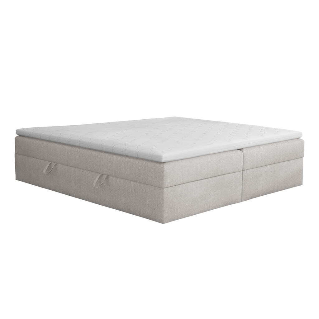 Fedve BOXSPRINGPOSTEL Huush 140x200 cm, Světle šedá