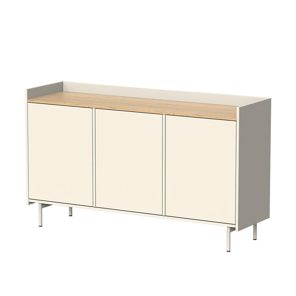 Vicco KREDENC Velina Krémová 140 x 82 cm se 6 přihrádkami