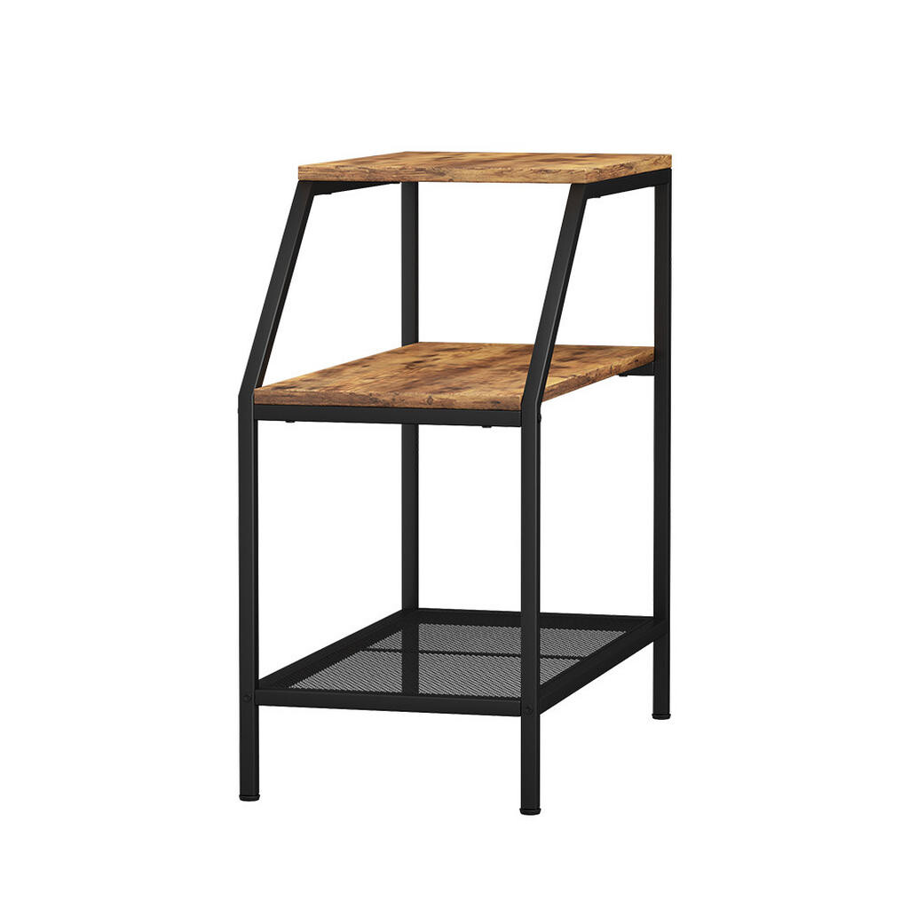 Vicco KONFERENČNÍ STŮL Fyrk Rustikální dub 30 x 60 cm se 2 otevřenými přihrádkami