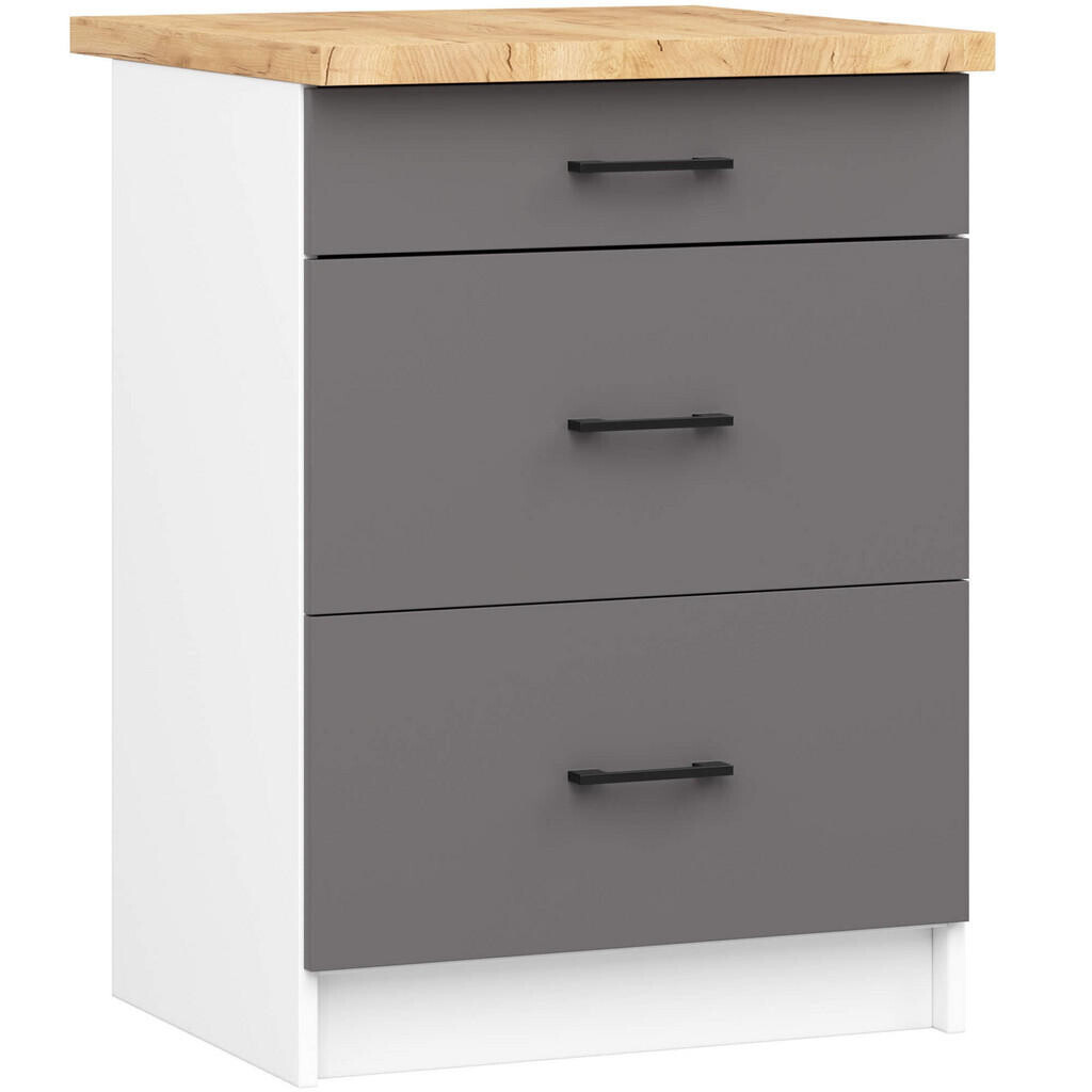 RAUMHIRSCH FURNITURE SPODNÍ SKŘÍŇ Bílá, grafitově šedá 85/60/46
