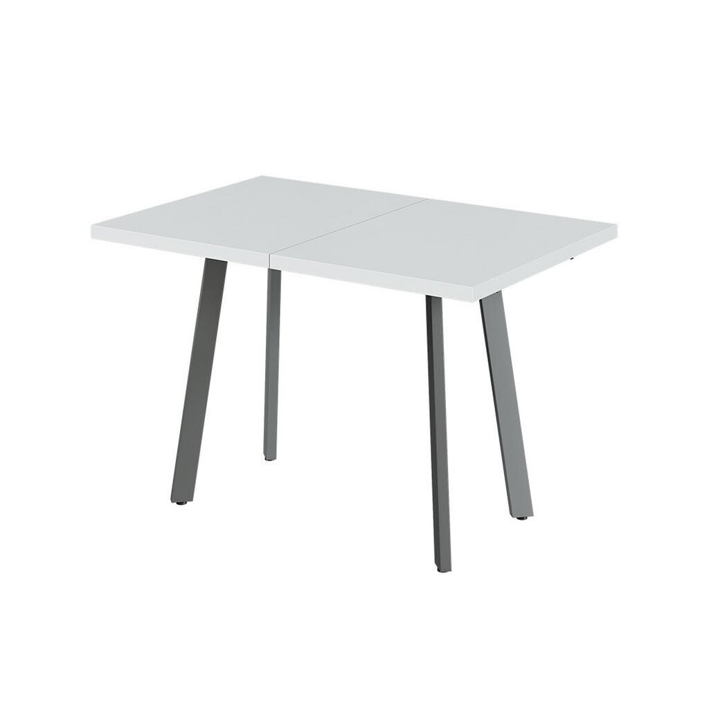 Vicco JÍDELNÍ STŮL Tisko, Bílá/Šedá, 120-160 x 80 cm s výsuvnou deskou stolu