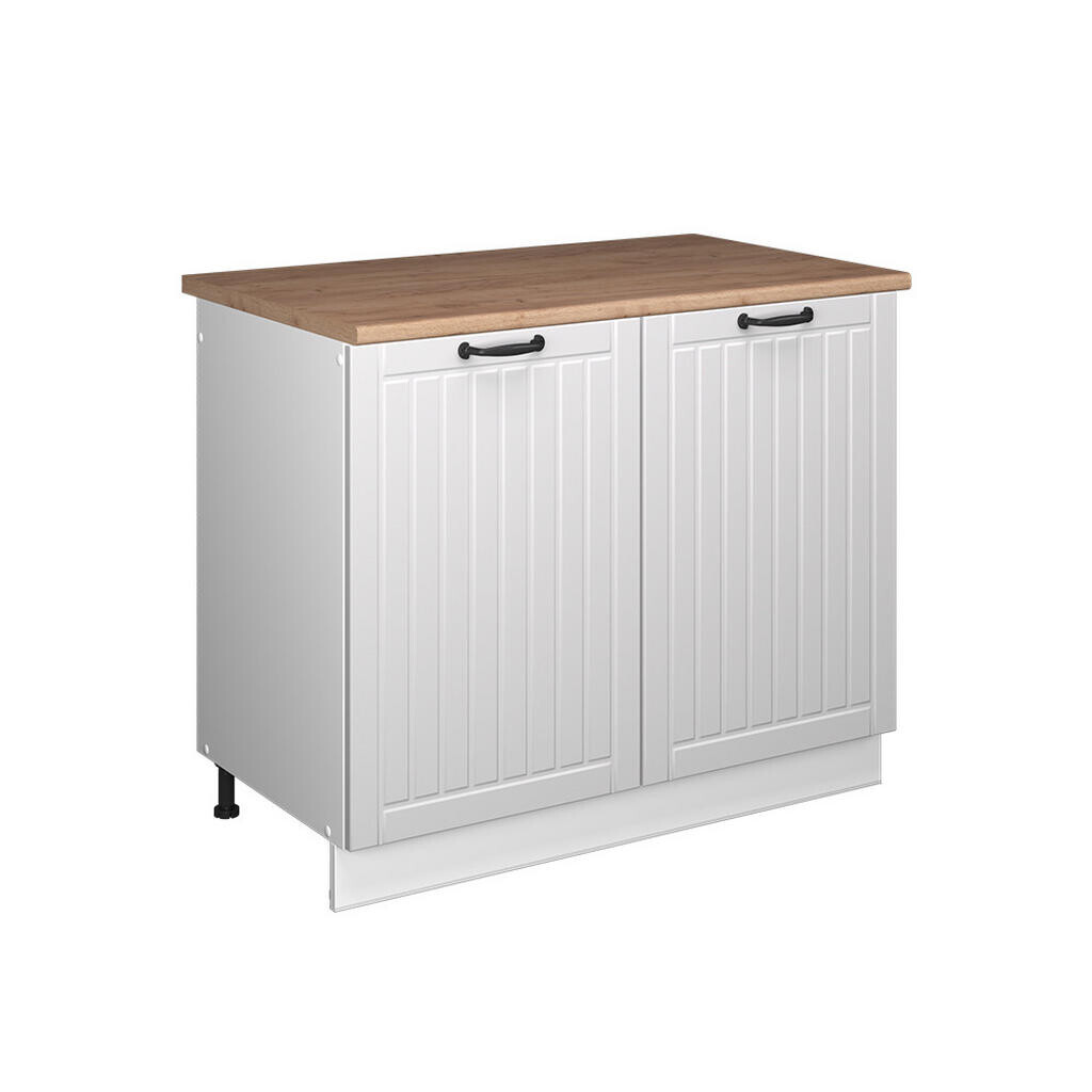 Vicco SKŘÍŇKA POD DŘEZ Fame-Line, Bílý venkovský dům/Bílá, 100 cm, PD Dub