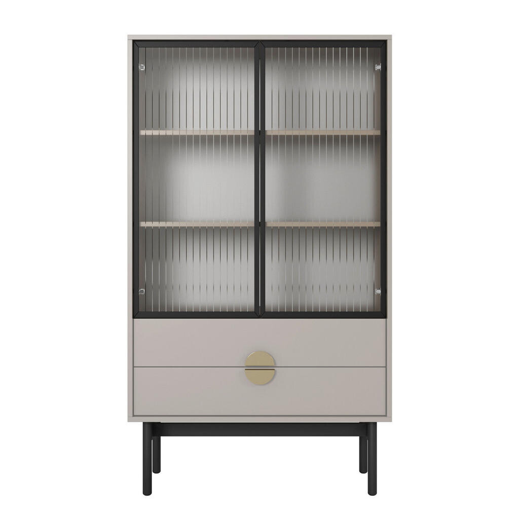 Selsey VITRÍNA Stoon II taupe 150 cm