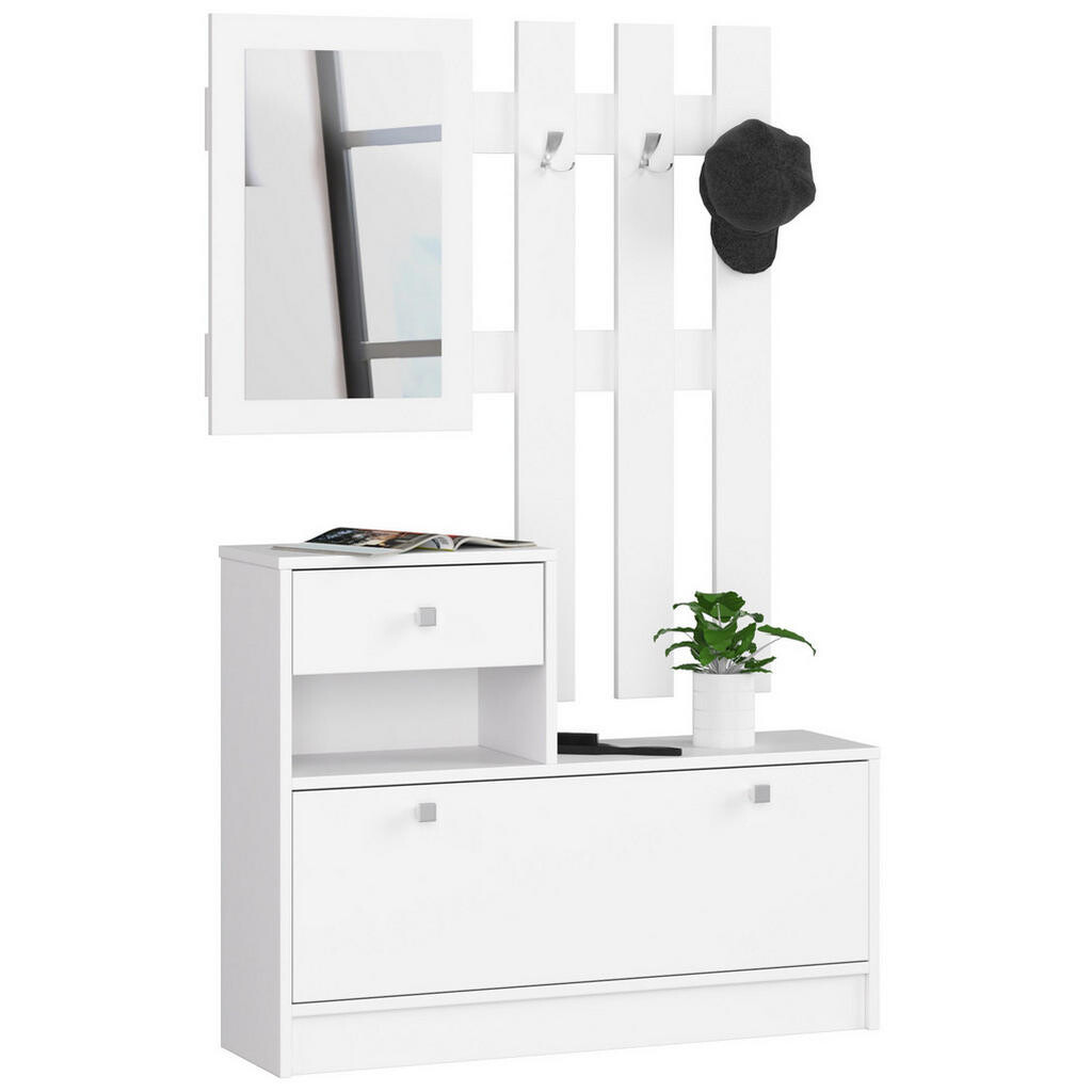 RAUMHIRSCH FURNITURE SKŘÍŇ NA BOTY Bílá 170/90/25