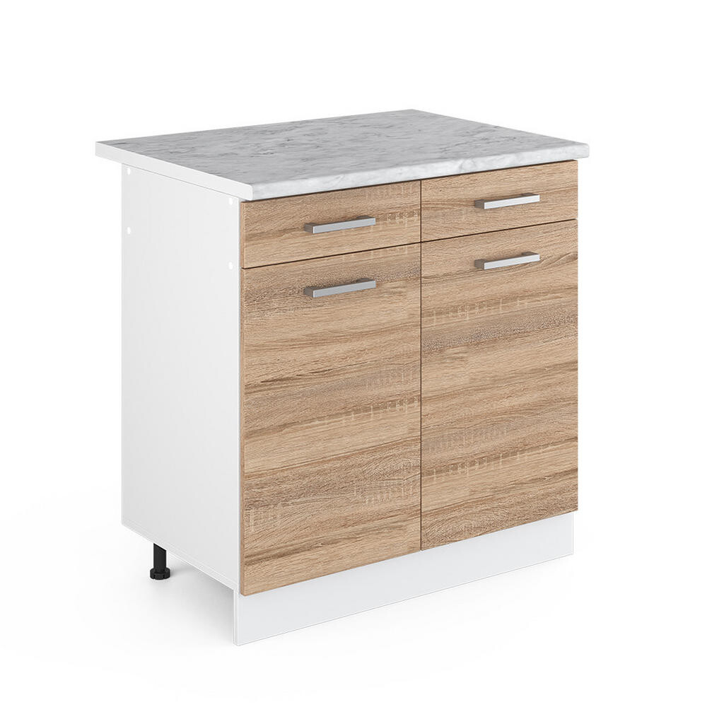 Vicco SPODNÍ SKŘÍŇKA KUCHYŇSKÉ LINKY R-Line Sonoma 80 cm s pracovní deskou