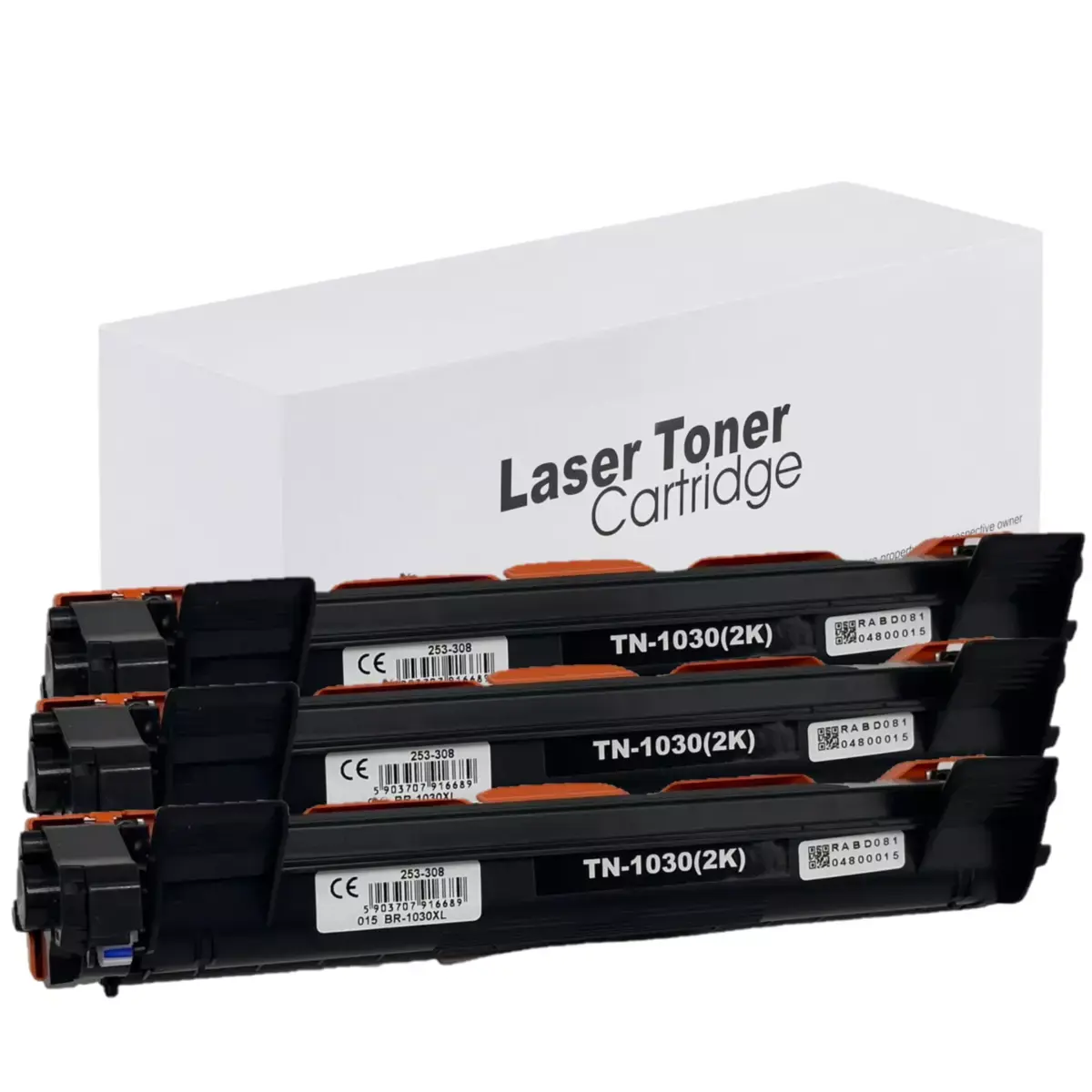 Tonery Náplně Toner Brother TN-1030 XL, TN-1050 XL, kompatibilní (Černý) 3-PACK