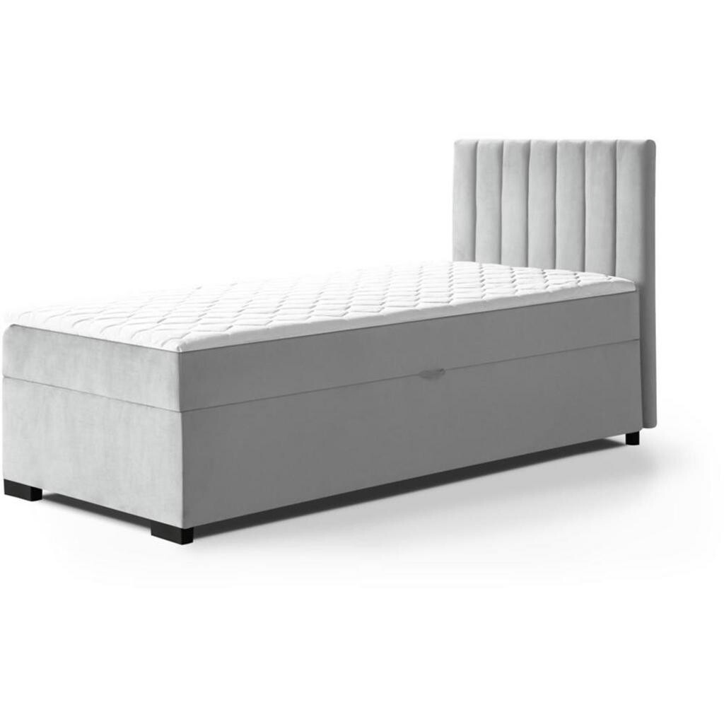 Beautysofa ČALOUNĚNÁ postel Eric 104/207/105, šedá