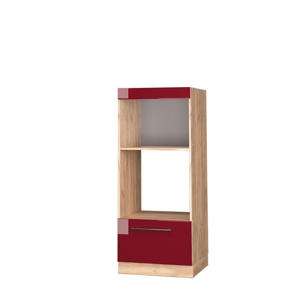 Vicco SKŘÍŇKA NA MIKROVLNNOU TROUBU Fame-Line Bordó červená vysoký lesk 60 cm otevřený