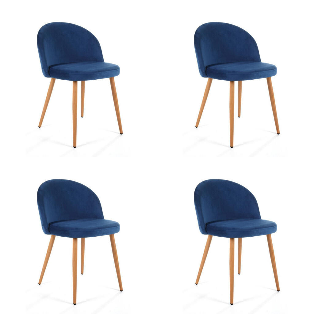 RAUMHIRSCH FURNITURE ČALOUNĚNÁ ŽIDLE modrá 50/76/54