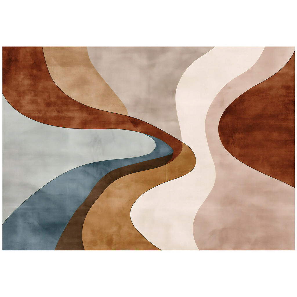 Wallarena FOTOTAPETA Art Deco Abstraktní hnědá 300x210 cm