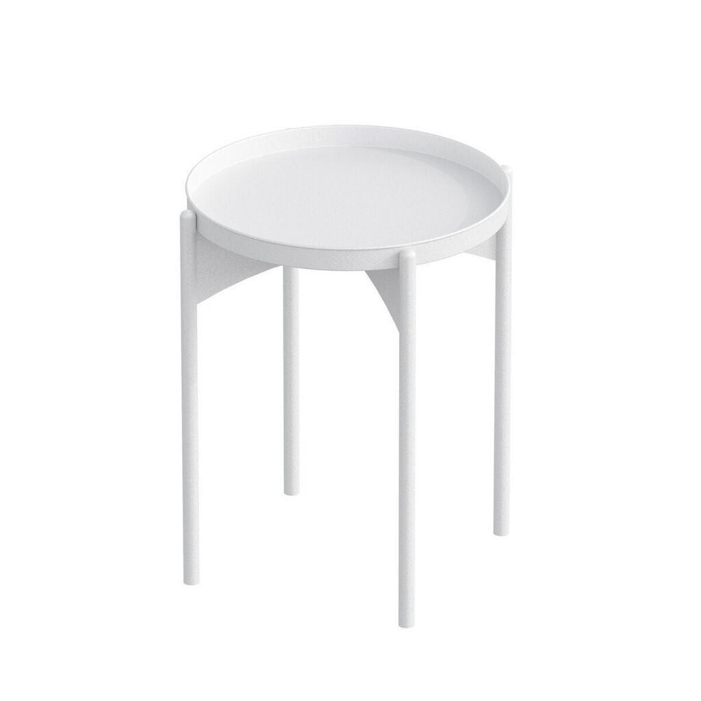 Calicosy KONFERENČNÍ stolek s kulatou kovovou deskou, výška 57 cm - COLE
