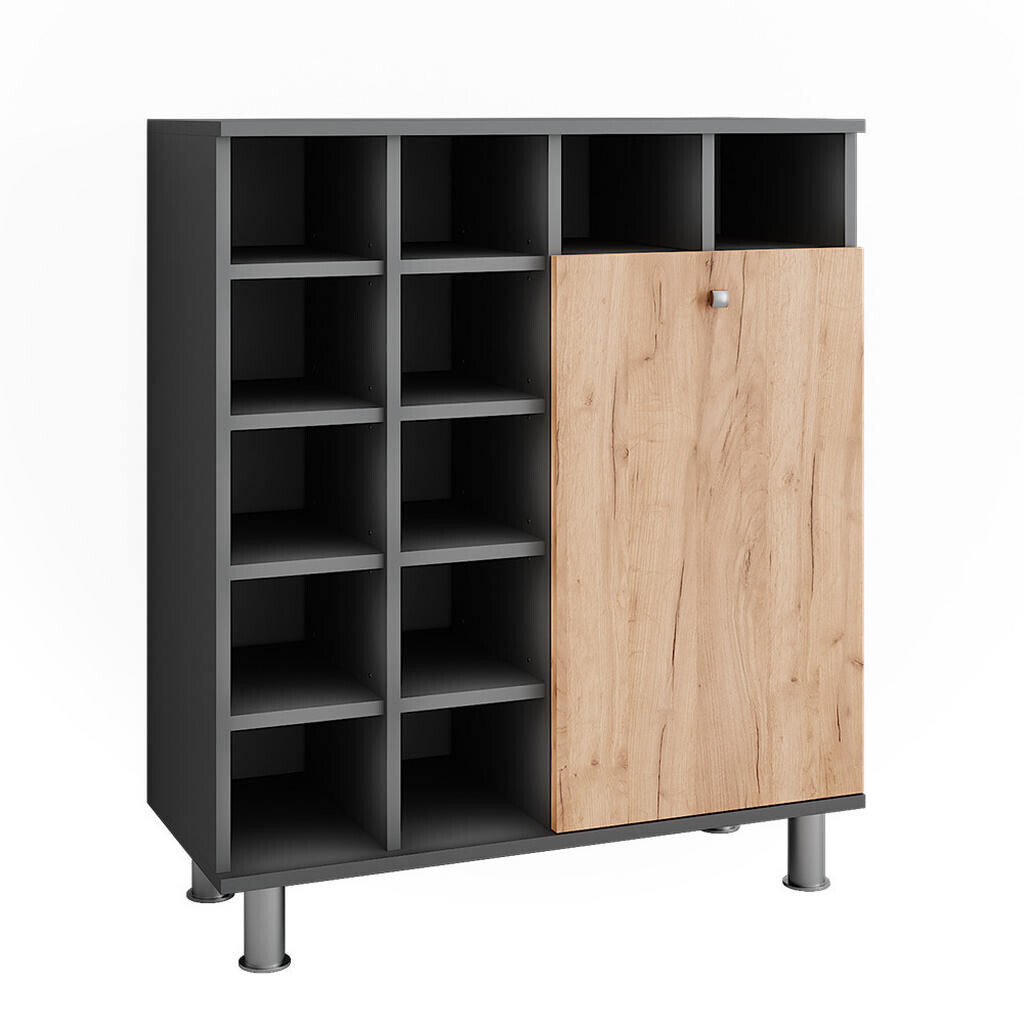 Vicco SKŘÍŇKA NA PRÁDLO Fynn Antracit/zlatý dub 78.4 x 91.6 cm
