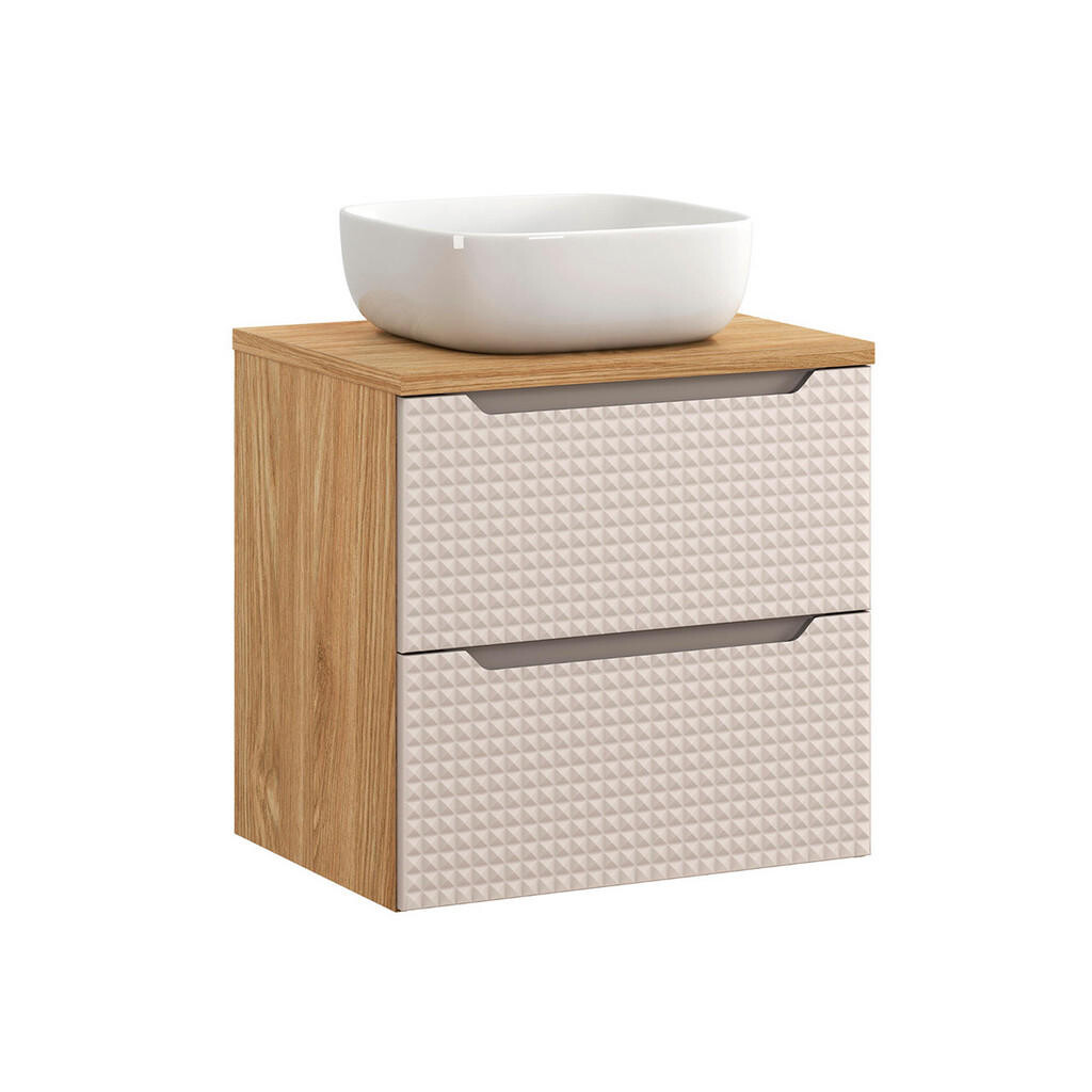 Petits-meubles UMYVADLO 60cm Mallory Béžová a dřevo