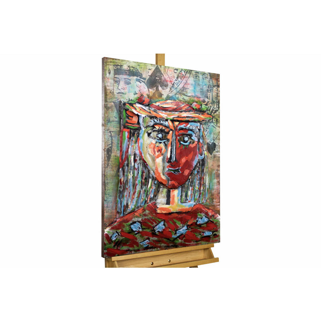 KUNSTLOFT KOVOVÝ OBRAZ KRÁLOVNA KARET, 60/90 CM
