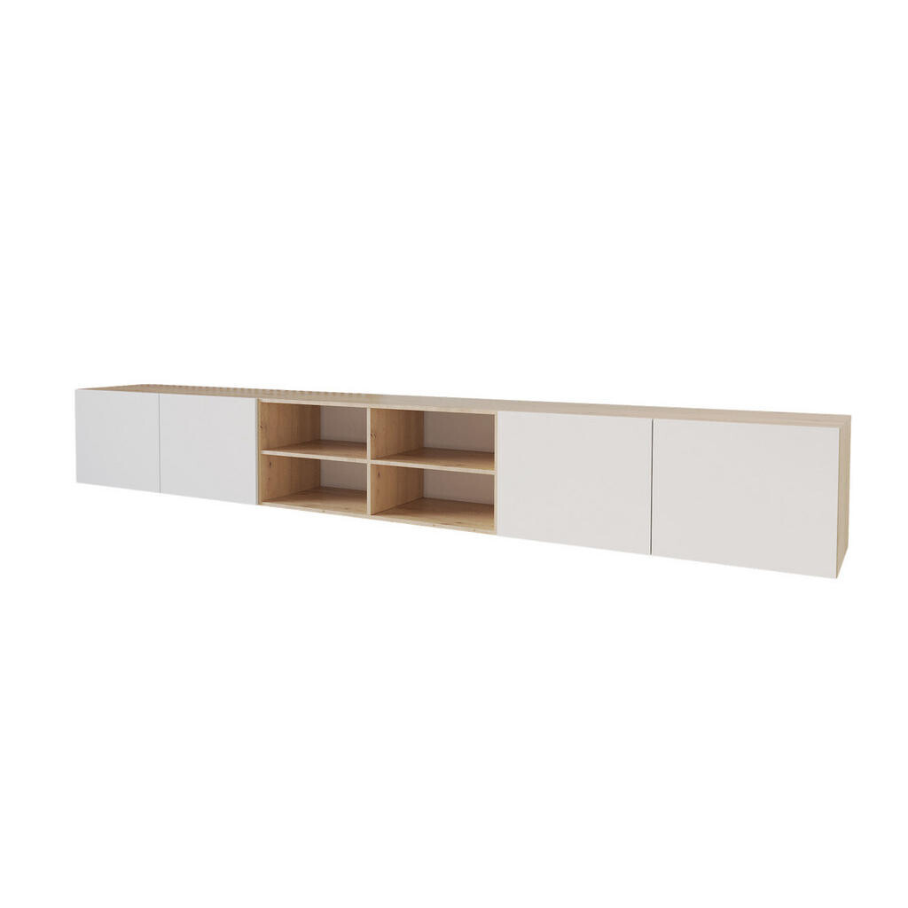 ALTDECOR NÍZKÁ KOMODA ELIO-W 3x100x40x40 cm – Artisan / bílá