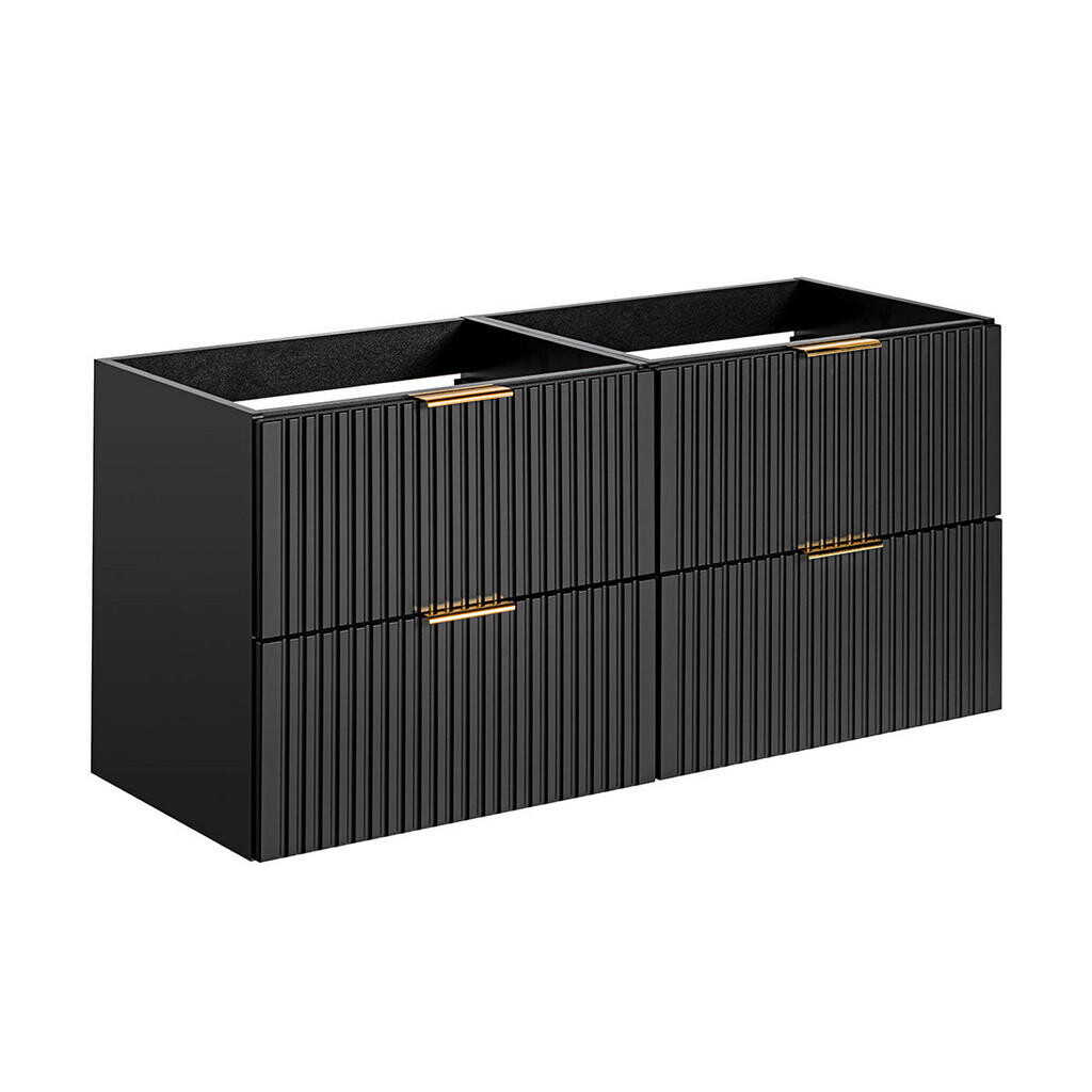 Petits-meubles SKŘÍŇKA POD UMYVADLO 120.4cm Adriel Matná černá