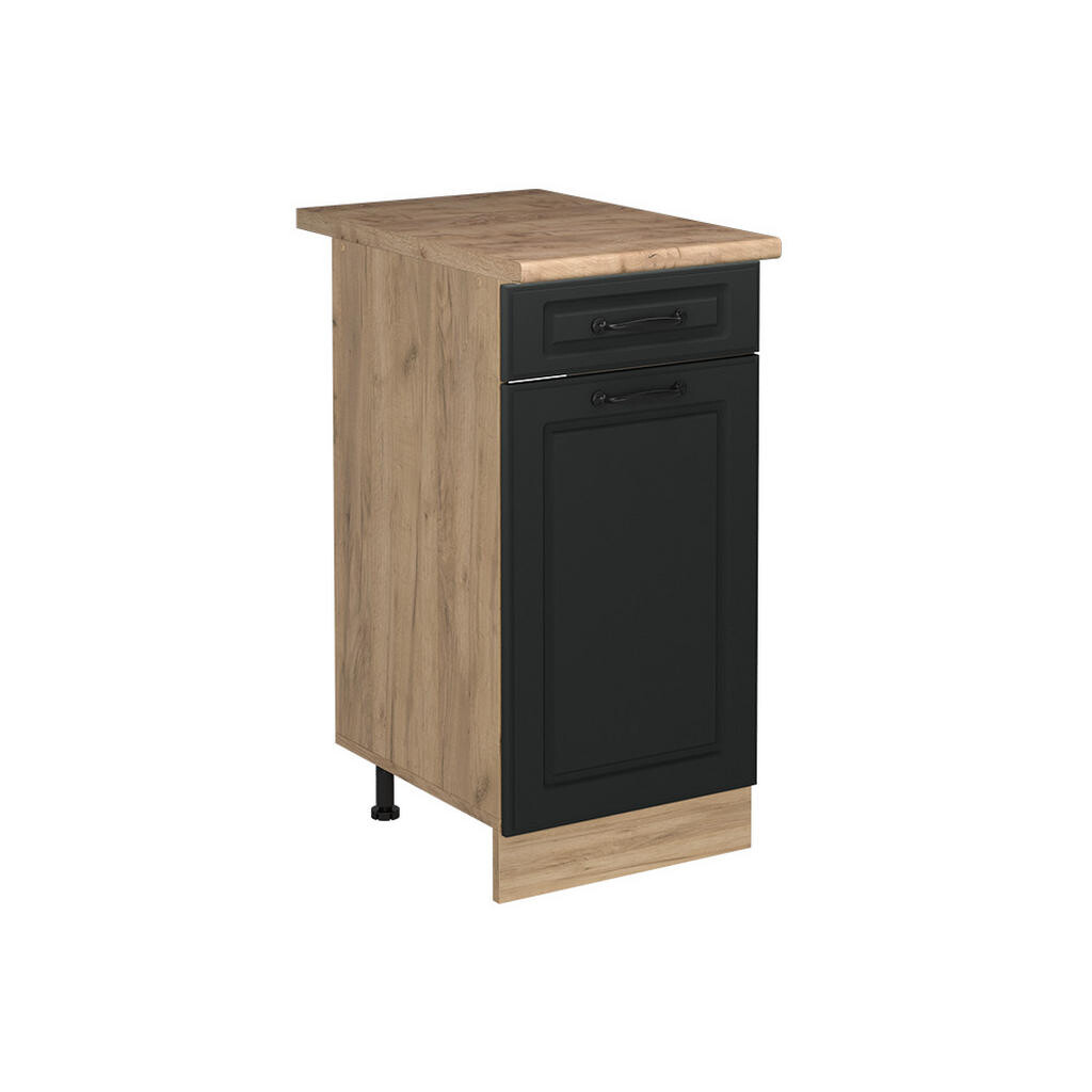 Vicco SPODNÍ SKŘÍŇKA KUCHYŇSKÉ LINKY R-Line, Antracitový venkovský dům/Zlatý mocný dub, 40 cm pracovná doska Dub Goldkraft