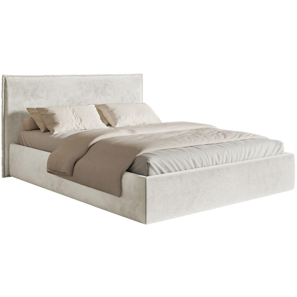 Selsey ČALOUNĚNÁ POSTEL Softie Slim greige velur 200x200