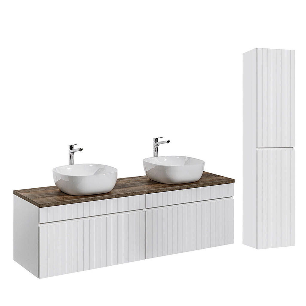 Petits-meubles KOUPELNOVÝ NÁBYTEK 160cm Zelie 2er-Set Bílá
